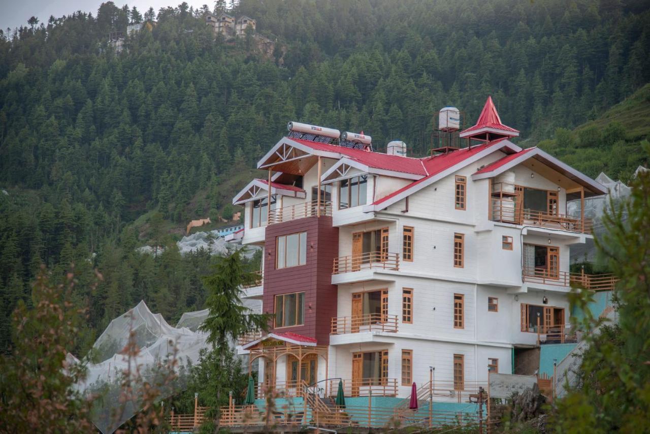 Wood Crista Kufri Near An Apple Orchard Hotel Exterior photo